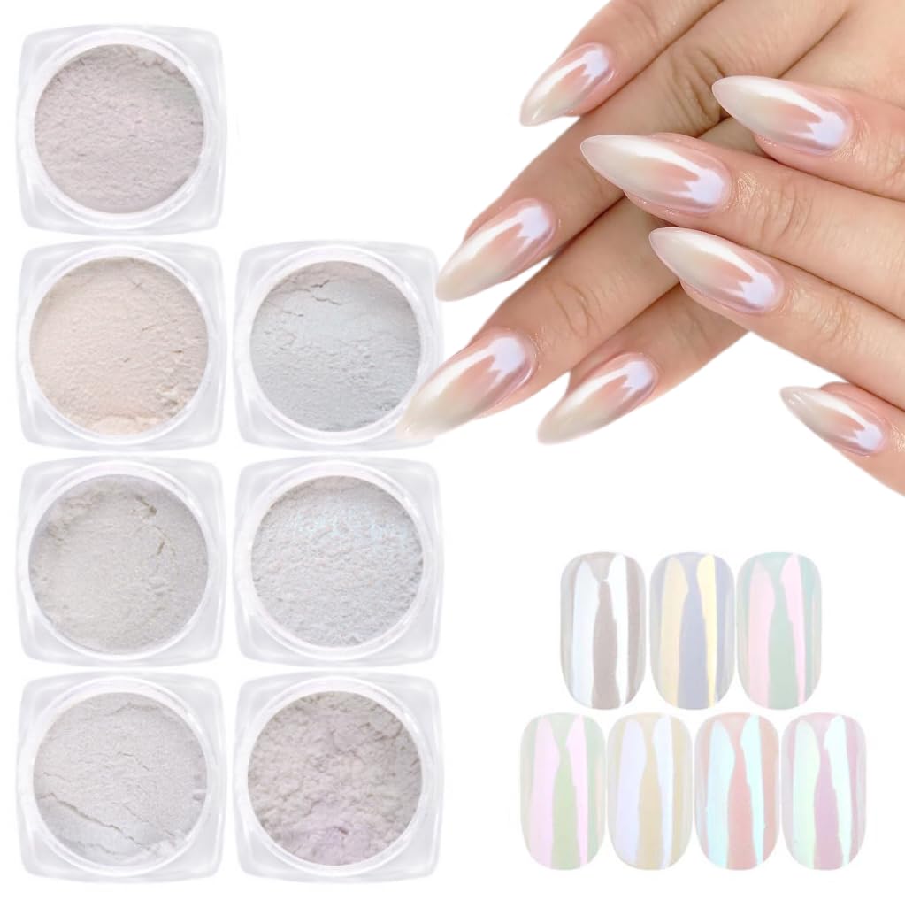 Unicorn Chrome Nail Dust – 7 Iridescent Shades